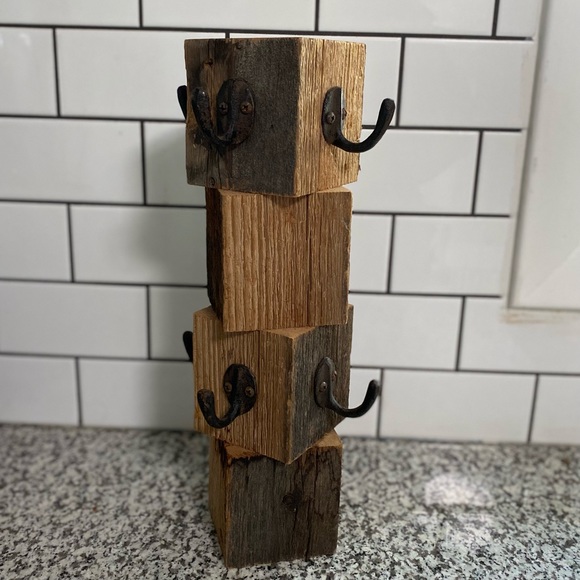 wayfair Kitchen Rustic Farmhouse Wood Coffee Cup Holder Poshmark